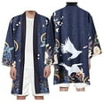 thumbnail image 1 of Dragon Printed Cardigan Harajuku Long Style Kimono Women Men Japanese Street Samurai Cosplay Yukata Tops Oversize 6XL, 1 of 6