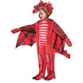 thumbnail image 1 of Dragon Printed Toddler Costume, Red - Large 2-4T, 1 of 1
