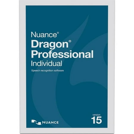 Dragon Professional Individual Version 15 Speech Recognition, Nuance, Software, (Electronic Download), (886389183882)