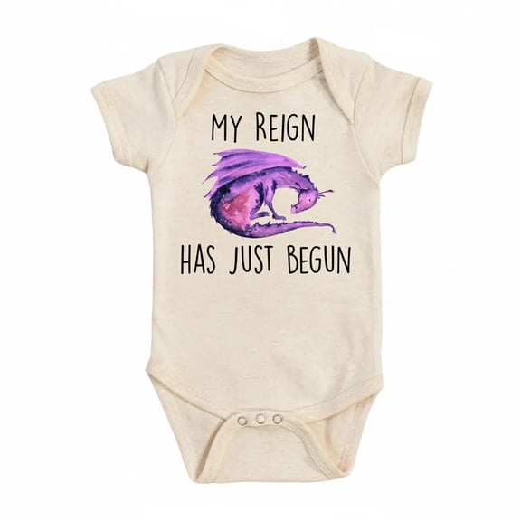 Dragon Purple Newborn Gift Baby Bodysuit