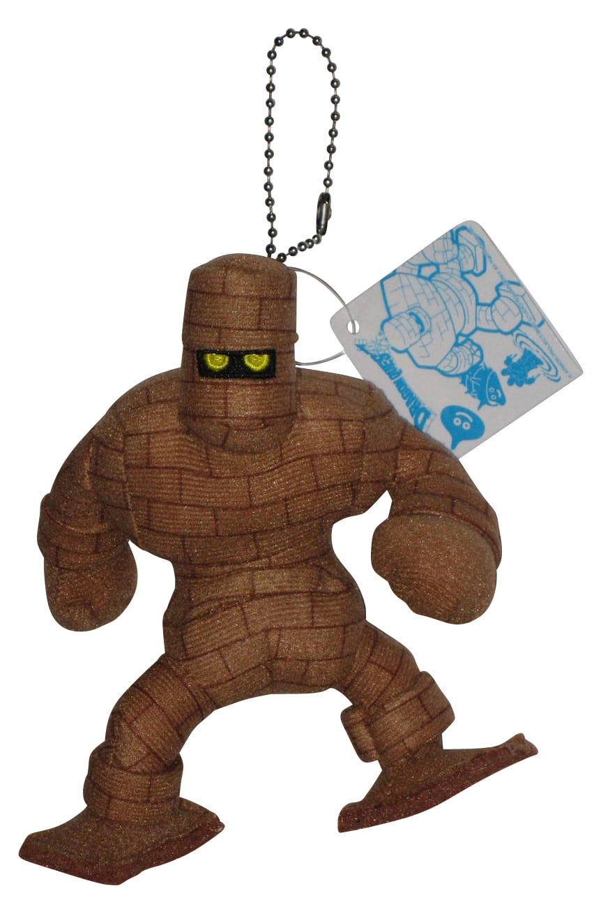 Dragon Quest Golem Figure Keychain - Official Collectible Charm With Display Window (Approx. 7.1 Inches)