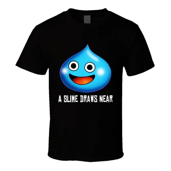 Dragon Quest Slime Game T Shirt - Black