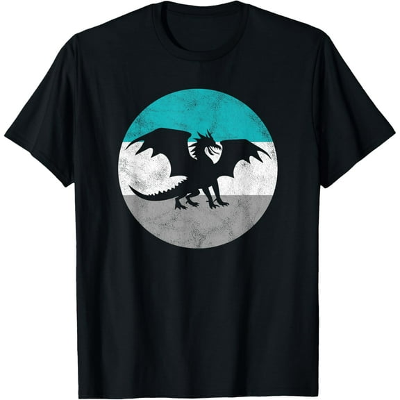 Dragon Retro Fantasy Gift For Men or Boys T-Shirt