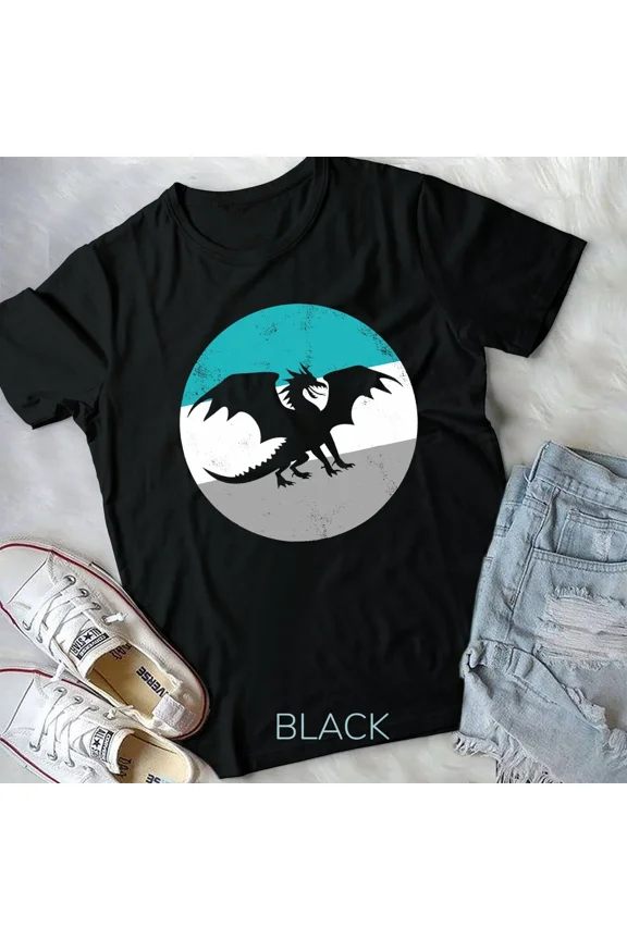 Dragon Retro Fantasy Gift For Men or Boys Unisex Tshirt