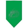 thumbnail image 1 of Dragon Rhinestone Bandana Emerald Green Large, 1 of 1
