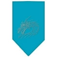 thumbnail image 1 of Dragon Rhinestone Bandana Turquoise Small, 1 of 2