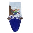 thumbnail image 1 of Dragon Riding a Shark Socks from the Sock Panda Size: Adult Large, 1 of 1