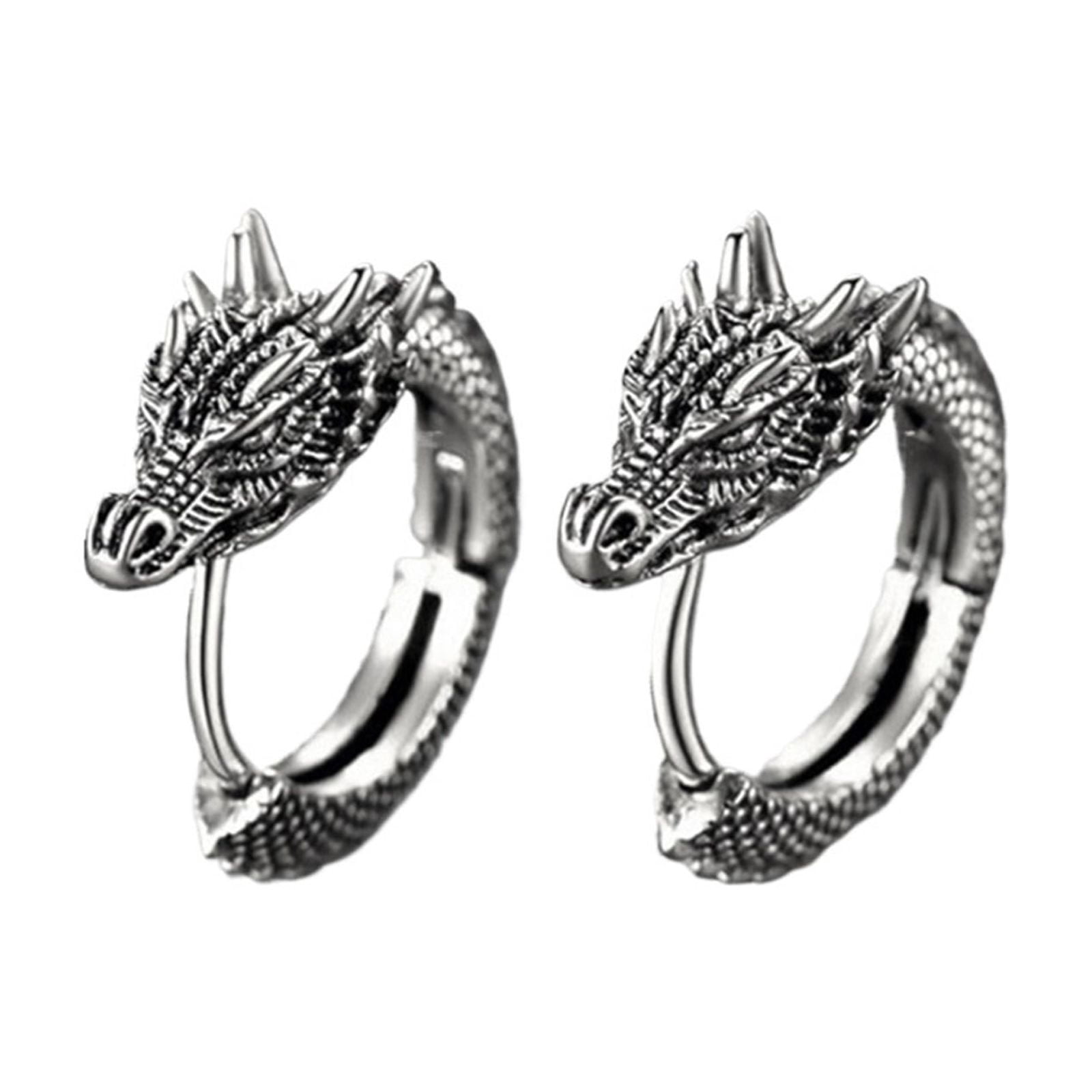 Dragon Ring Earrings, Hip-hop Punk Accessories, Everyday Wearable ...