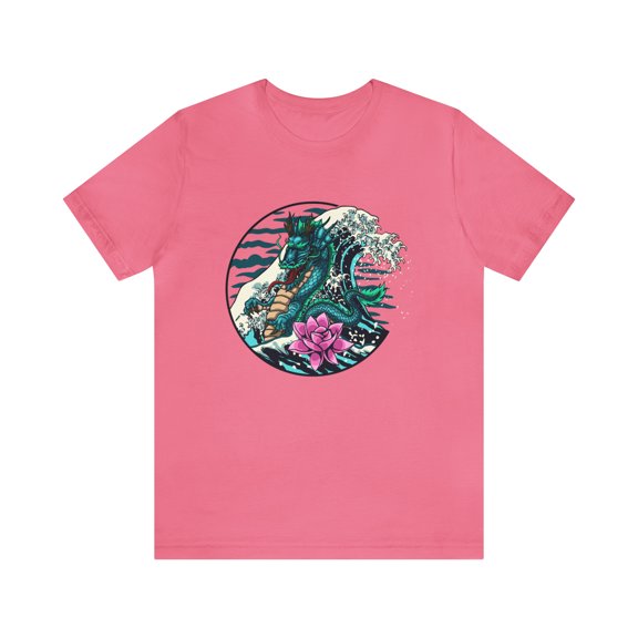 Dragon Rose Beautiful Art Unisex Jersey Short Sleeve Tee