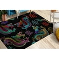 thumbnail image 1 of Dragon Rugs, Japanese Rug, Abstract Rugs, Modern Rug, Machine Washable Rug, Small Rug, Door Mat, Accent Rug, Customs Rug, Living Room Rug, 3.3'x6.5' - 100x200 cm, 1 of 4