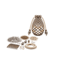 Color For Rings Dragon Scale DIY Kit with Metal Rings and Cord, Handmade Craft Material ...
