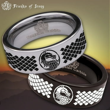 Dragon Scale Tungsten Carbide Ring