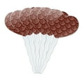 thumbnail image 1 of Dragon Scales Pattern Heart Love Cupcake Picks Toppers Decoration Set of 6, 1 of 6