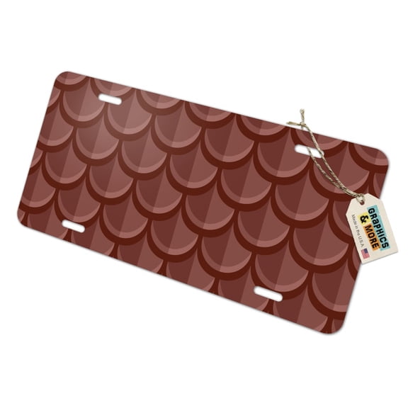 Dragon Scales Pattern Novelty Metal Vanity Tag License Plate