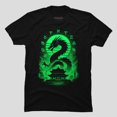 thumbnail image 1 of Dragon Shadow Fantasy Creature Silhouette T-shirt M2983450, Up to Size 5XL, 1 of 2