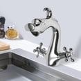 thumbnail image 1 of Dragon Shape Faucet Antique Two-Handle One Hole Tap Bathroom/Kitchen Sink Mixer Tap, 1 of 16