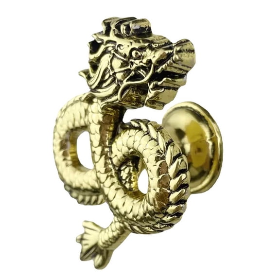 Dragon Shape Zinc Alloy Furniture Handle Door Cabinets Knobs For Children Ancient Gold