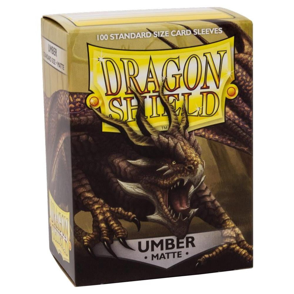 Dragon Shield - 100 Pochettes Dorées Standard - Protection Cartes Magic, Pokémon - 66x91mm