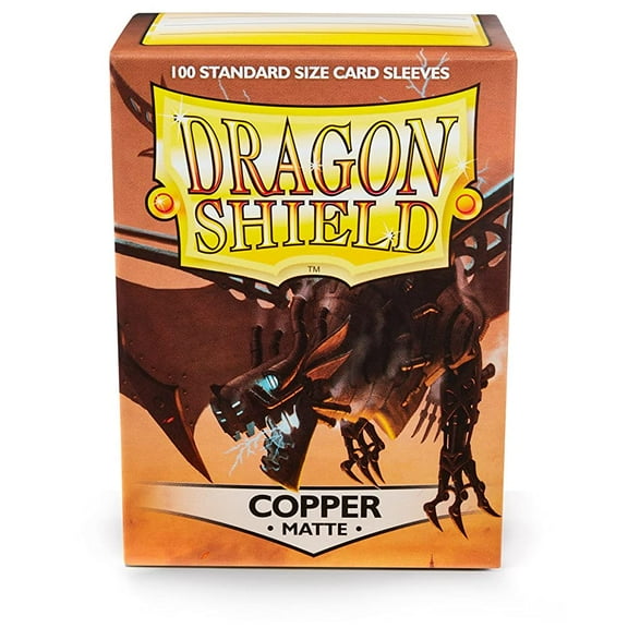 Dragon Shield 100CT Standard Size Deck Protector Matte Sleeves - Copper