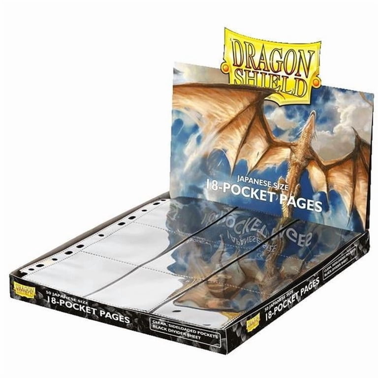 Dragon Shield - 18 Pocket Pages - Japanese Size Display Binder - Walmart.com