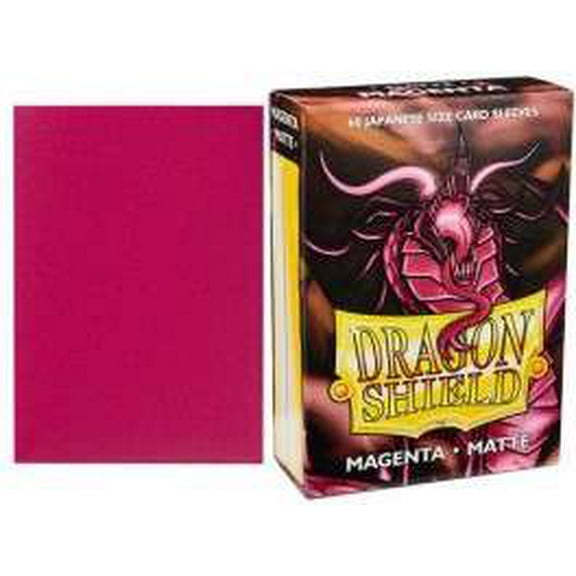 Dragon Shield 60CT Small Japanese Size Deck Protector Matte Sleeves - Magenta