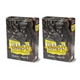 thumbnail image 1 of Dragon Shield Bundle: 2 Packs of 60 Count Japanese Size Mini Matte Card Sleeves - Matte Black, 1 of 5