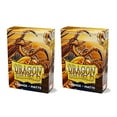 thumbnail image 1 of Dragon Shield Bundle: 2 Packs of 60 Count Japanese Size Mini Matte Card Sleeves - Matte Orange, 1 of 5