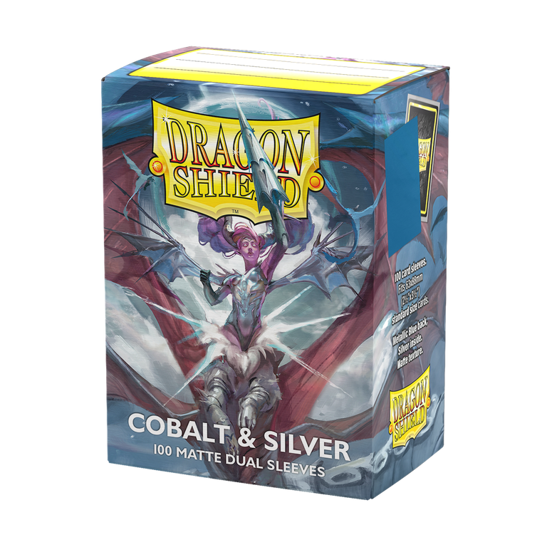 Dragon Shield, Standard Size TCG Card Sleeves, 100ct, Silver