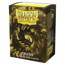 Dragon Shield Dual Sleeves - Matte Truth (Gold) 100 CT - Card Sleeves - Smooth & Tough - Compatible with Pokmon, Magic The Gathering Cards & Digimon MTG TCG OCG & Hockey Cards