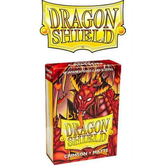Dragon Shield Japanese Card Sleeves Box - Matte Crimson - 60 Count