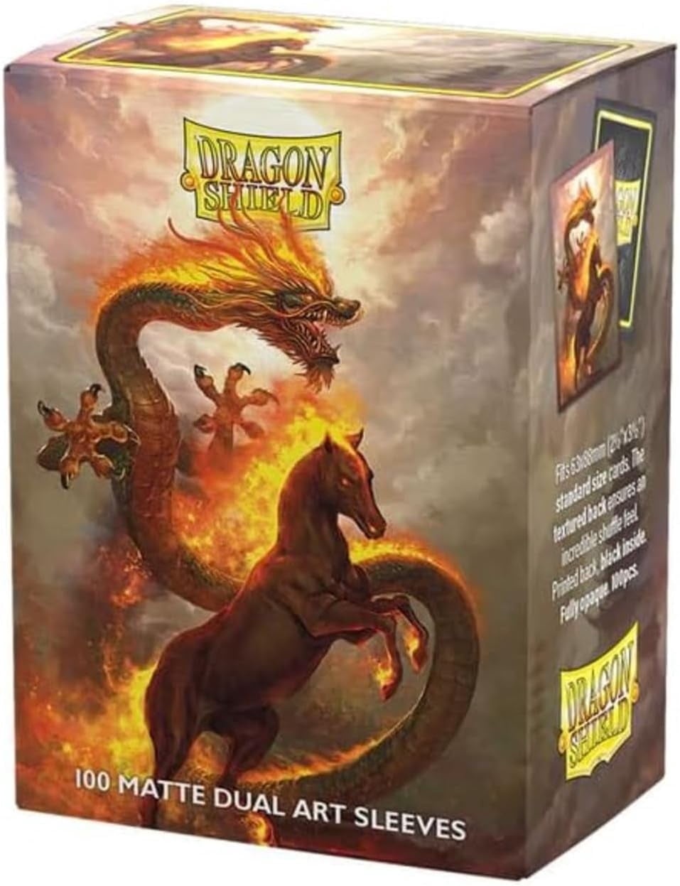 pokemon card sleeves dragon shield | Standard Size Matte | 100 CT - Smooth & Tough Premium TCG Sleeves Archival safe Dragon Shield | Matte Dual