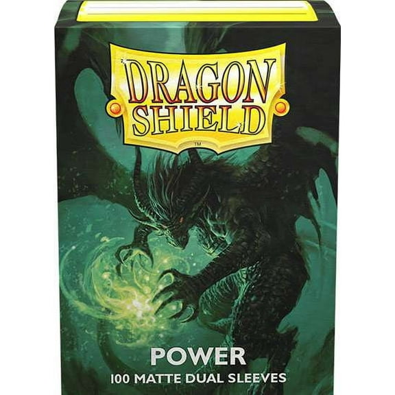 Dragon Shield, Standard size TCG sleeves, 100ct. Matte Dual Metallic Sleeves - Power
