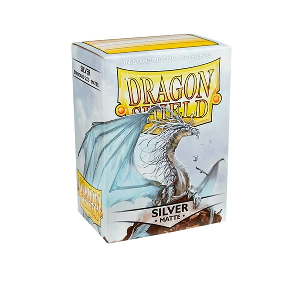 Dragon Shield Matte Card Sleeves - Silver (Standard, 100ct)