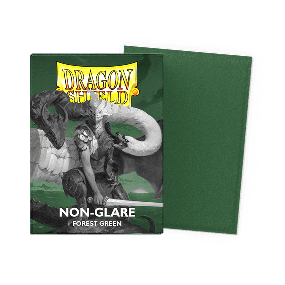 Dragon Shield, Standard size TCG card sleeves, 100ct. Matte Non-Glare Sleeves - Forest Green