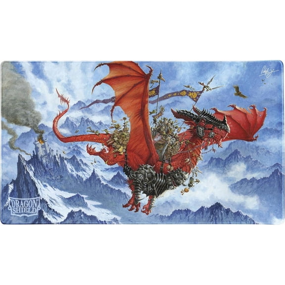 Dragon Shield Playmat  Standard Size TCG Playmat with Stitched Edges & Non-Slip Rubber Backing  Included Tube for Transport & Protection | The Raid