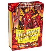 Dragon Shield, Japanese size TCG card sleeves, 60ct. Matte Sleeves - Crimson