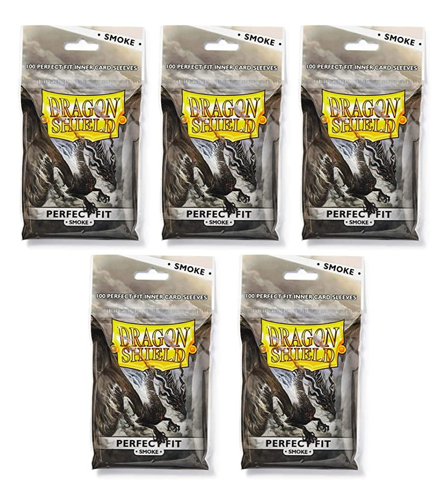 Dragon Shield Smoke Perfect Fit Standard Size Inner Sleeves - Bundle of 5