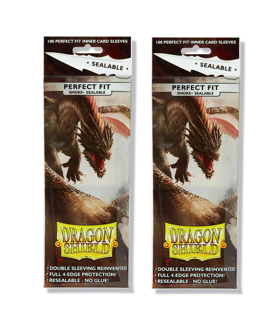 Dragon Shield Smoke Sealable Perfect Fit Standard Size Inner Sleeves -  Bundle of 2 