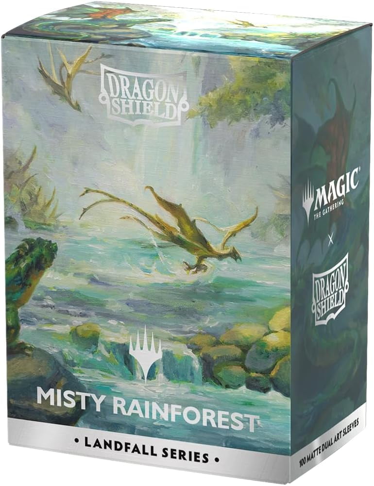 Dragon Shield: Standard 100ct Sleeves - Landfall Series - Misty Rainforest (Dual Matte)