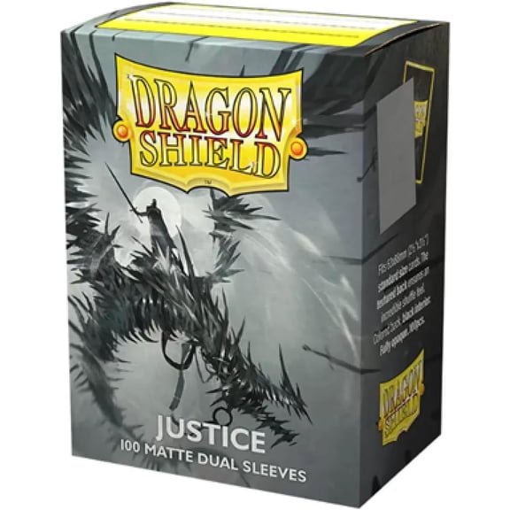 Dragon Shield, Standard size TCG card sleeves, 100ct. Matte Dual Metallic Sleeves - Justice