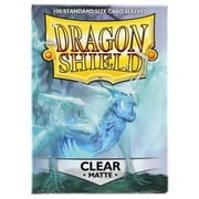 Collectible Dragon Shield, Standard size TCG sleeves, 100ct. Matte Sleeves - Clear"