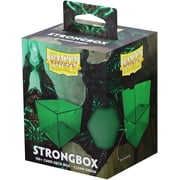 Dragon Shield Strongbox Deck Box Clear Green, Holds 100+ Double Sleeved Cards, Acrylic TCG Storage Case, Vacuum Seal Closure, Stackable, Display Lid, 83.5 x 106 x 75.5 mm