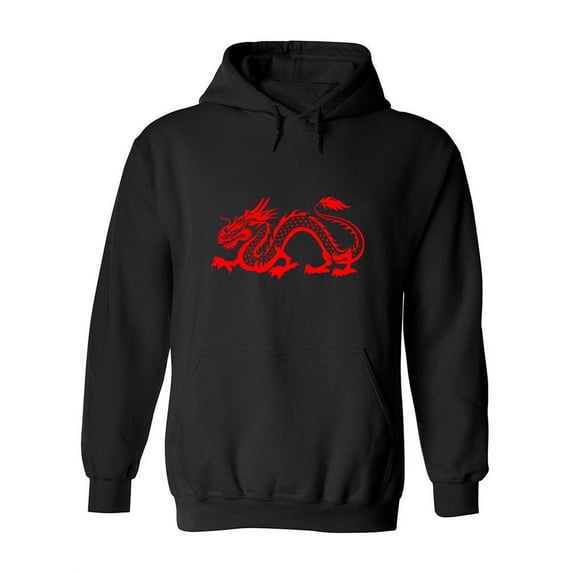 Dragon Silhouette Hoodie Women -Image by Shutterstock, Female x-Large