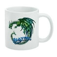 thumbnail image 1 of Dragon Slayer Fantasy Gaming White Mug, 1 of 5