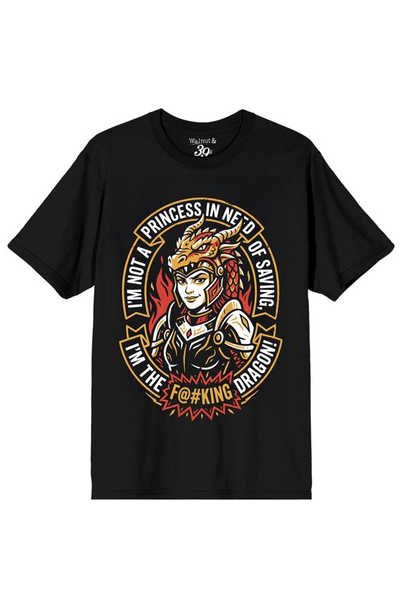 Dragon Slayer Graphic Tee for Adults Fandom Navy-XXL