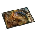 thumbnail image 1 of Dragon Slayer Largemouth Bass Door Mat Indoor Rug or Outdoor Welcome Mat 18x27 Doormat, 1 of 2