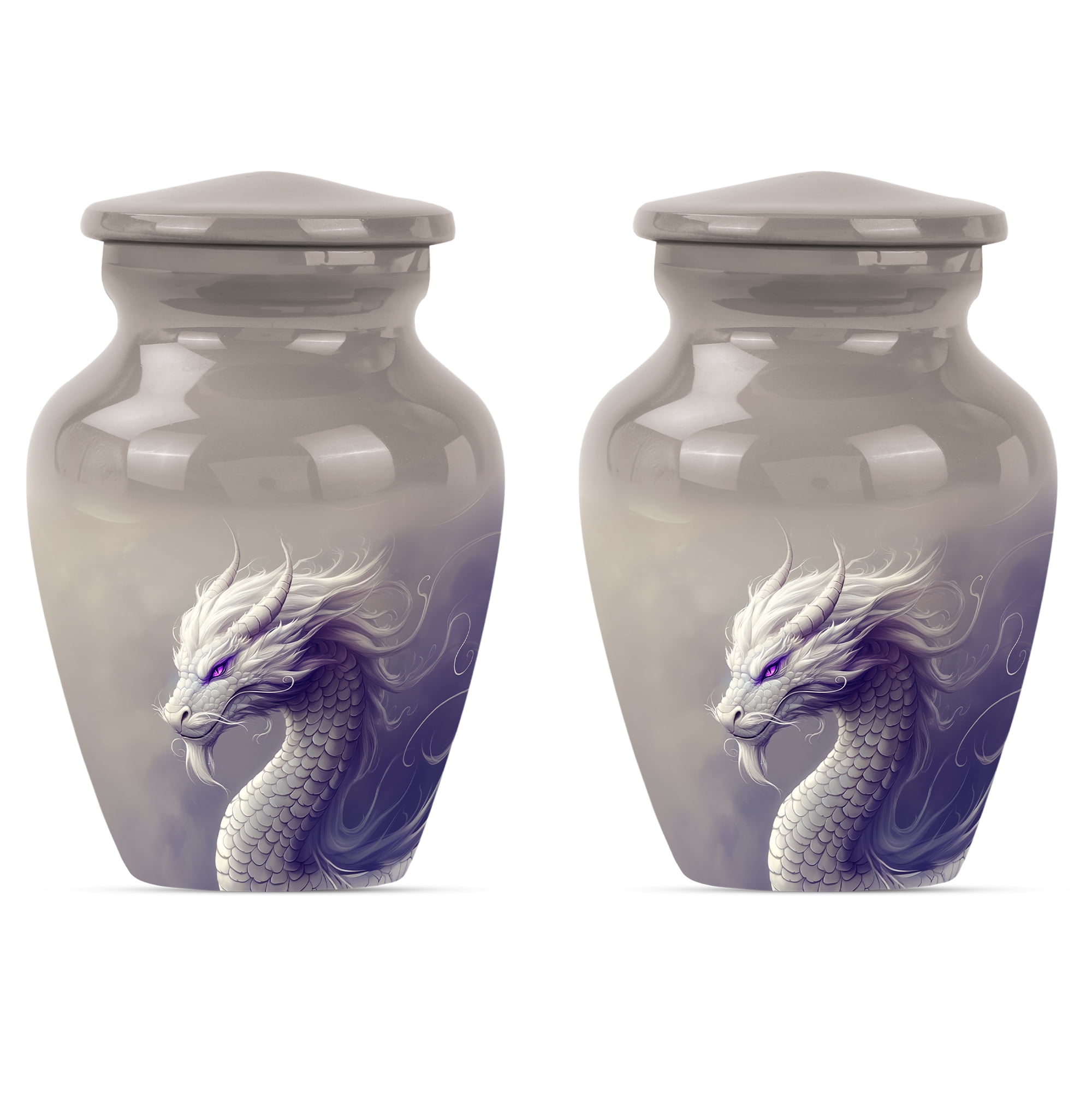 Dragon Small Urn for Ashes for Women, Funeral Cremation Urns for Human Ashes Adult Man, Keepsake Urns for Human Ashes, Burial Urns for Huma Ashes(Size - 3inch, 2 Pcs)