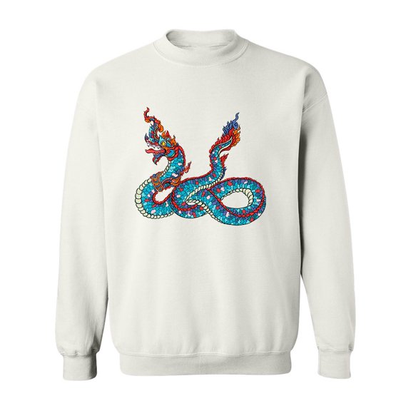 Dragon Snake Sweatshirt Men -Image by Shutterstock, Male XX-Large