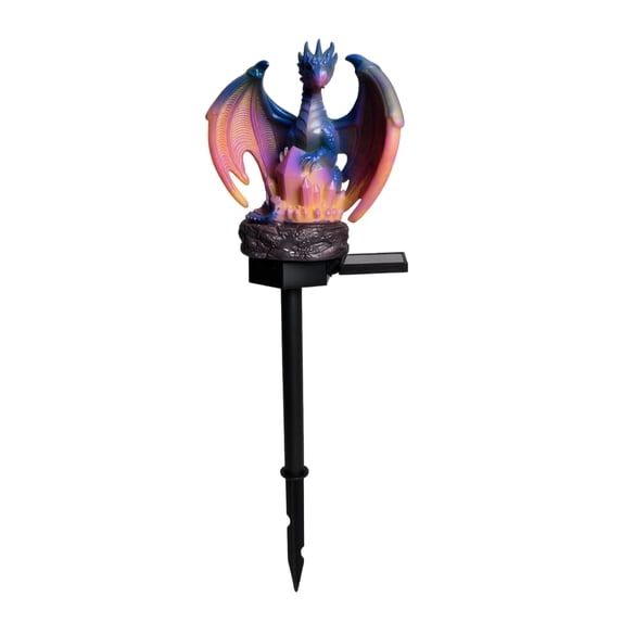 Dragon Solar Garden Stake Light For Outdoor Yard Patio Pathway Flower Bed Courtyard Driveway And Landscape Decor, Fantasy Inspired Decorative Lighting For Garden Borders And Home Exterior