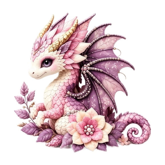Dragon Sprite DIY Patchwork Sewing Kit, Fantasy Animal Craft with Pre-Cut Fabric & Visual Guide, All-Inclusive for Beginners Kids Teens Adults